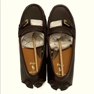 Brown, size 9.5, Ralph Lauren driving shoes